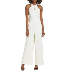 Julia Jordan Halter Neck Jumpsuit in Winter White NWT Size 4
